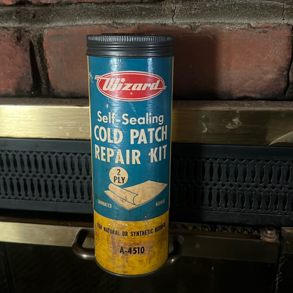 Vintage Self Sealing Cold Patch Repair Kit